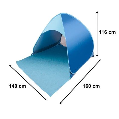 Namiot plażowy parawan samorozkładający na plażę ogród ogrodowy POPUP ochronny UV XXL