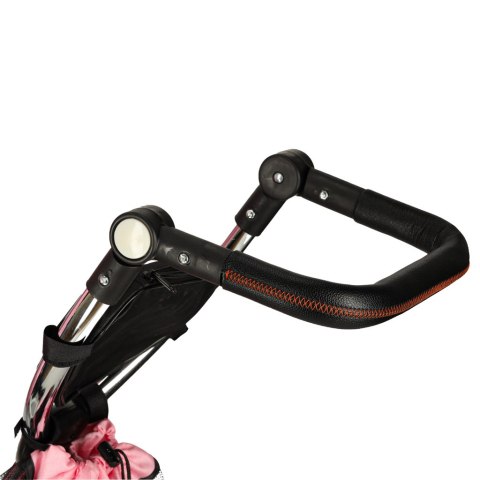 Rowerek trójkołowy Trike Fix V3 rower spacerówka 3w1 obracany 360 wolne koło różowy