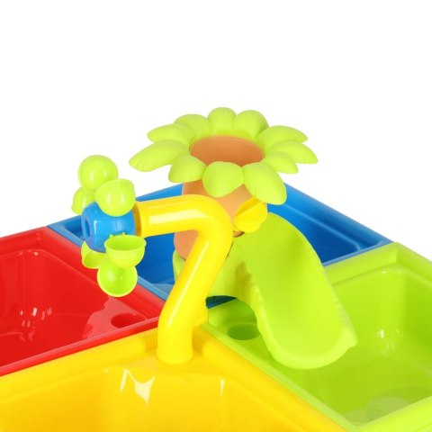 Stolik wodny cztery części piaskownica łopatki konewka stołek