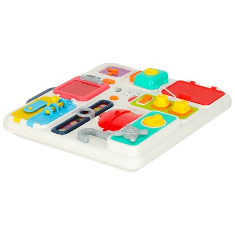 Tablica manipulacyjna sensoryczna montessori kuchnia zegar światło dźwięk