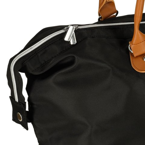 Torba podróżna wielofunkcyjna do wózka dla mamy zestaw czarna